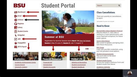 bridgewater state university student portal.